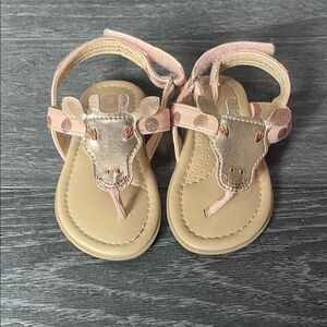 OshKosh B'gosh Pink Giraffe Sandals
